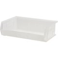 Quantum Storage Systems Ultra Stack and Hang Bin, 16-1/2 in x 10-7/8 in x 5 in, Clear QUS245CL